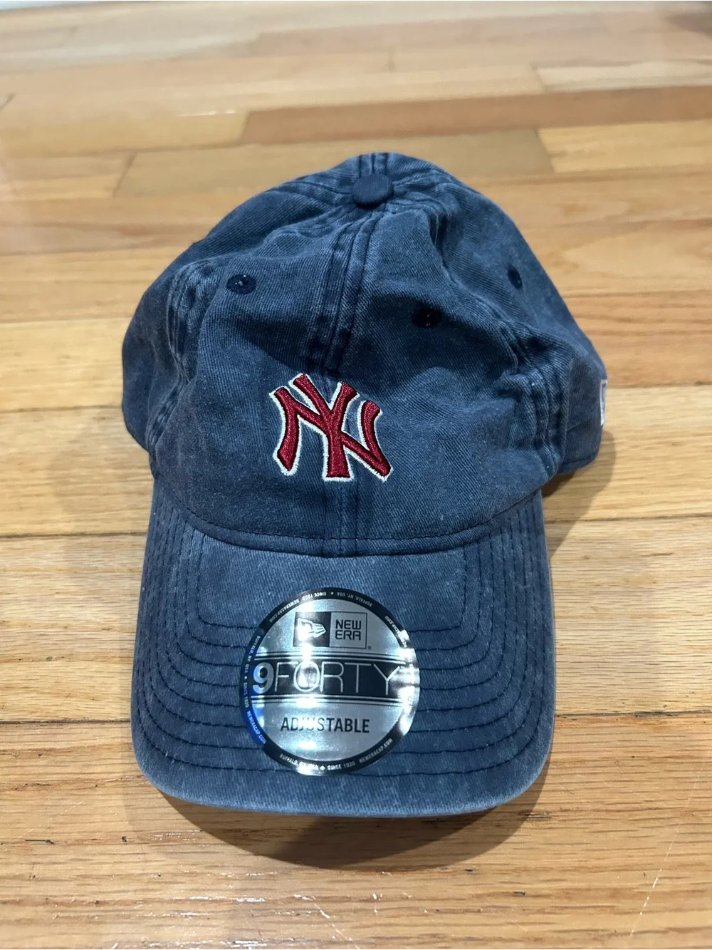 New Era Navy Baseball Cap with Red NY Logo